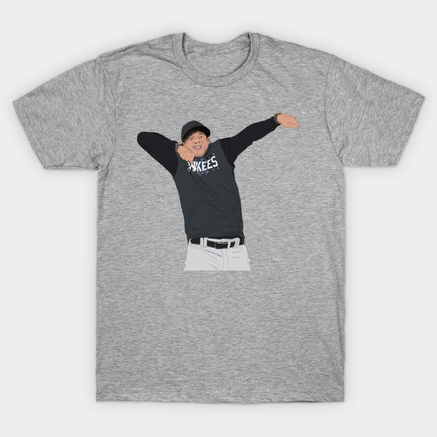 Aaron Boone Ejection Drawing T-Shirt by Ferrajito